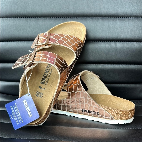 NWT Birkenstock Arizona Gator Gleam